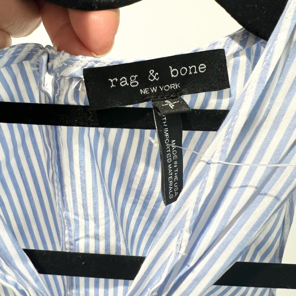 NWOT Rag and Bone Collingwood Striped Blouse - Picture 6 of 7